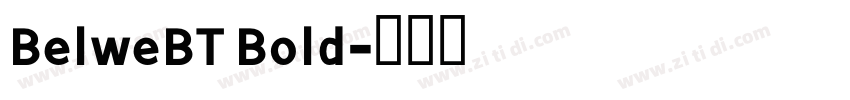 BelweBT Bold字体转换